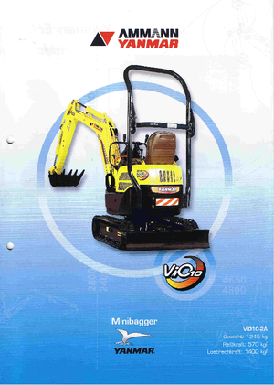 Minikotrók Yanmar VIO 10-2 A