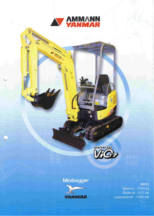 Minikotrók Yanmar VIO 17 Univ