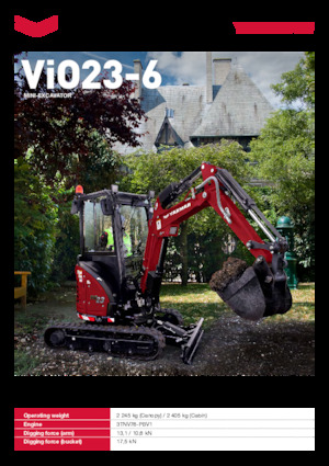 Minikotrók Yanmar ViO23-6 