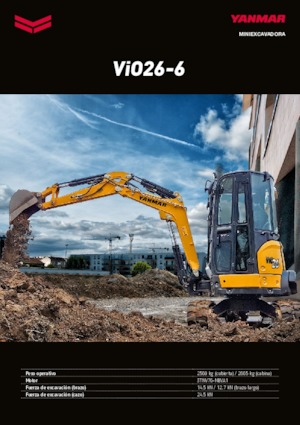 Minikotrók Yanmar VIO 26-6 PR