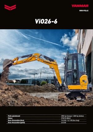 Minikotrók Yanmar VIO 26-6 PR