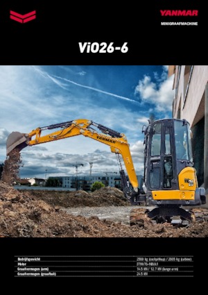 Minikotrók Yanmar VIO 26-6 PR