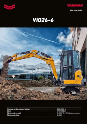 Minikotrók Yanmar VIO 26-6 PR