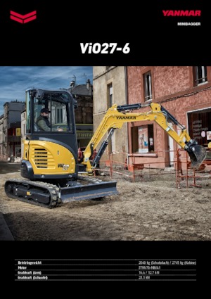Minikotrók Yanmar VIO 27-6 CR