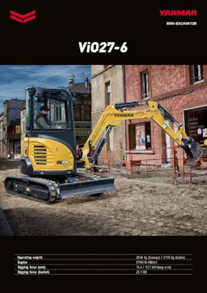 Minikotrók Yanmar VIO 27-6 CR