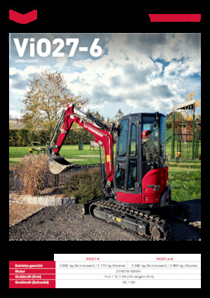 Minikotrók Yanmar ViO27LW-6 