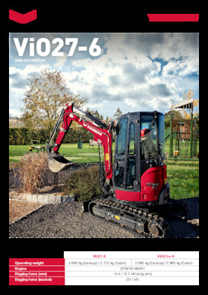 Minikotrók Yanmar ViO27-6 