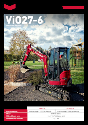 Minikotrók Yanmar ViO27-6 