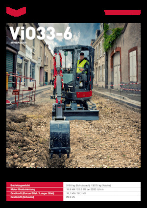 Minikotrók Yanmar ViO33-6 