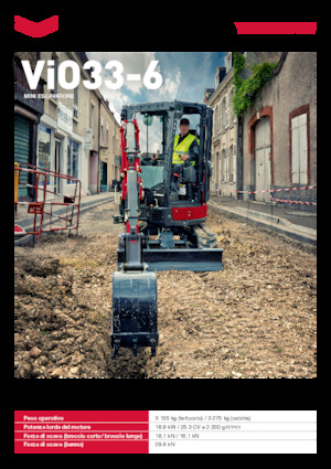 Minikotrók Yanmar ViO33-6 