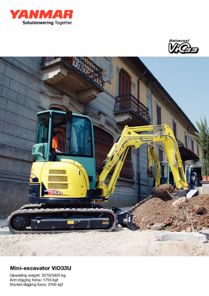 Minikotrók Yanmar VIO 33 U