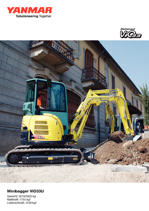 Minikotrók Yanmar VIO 33 U