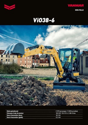 Minikotrók Yanmar VIO 38-6 PR