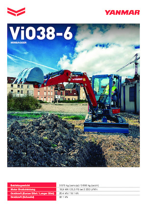 Minikotrók Yanmar ViO38-6 