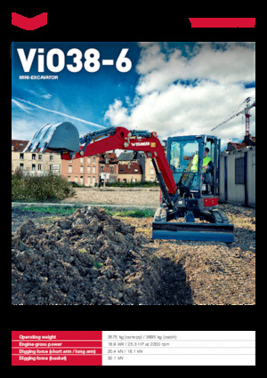 Minikotrók Yanmar ViO38-6 