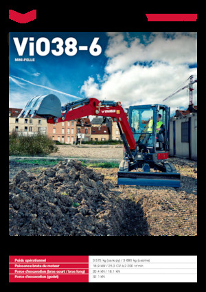 Minikotrók Yanmar ViO38-6 