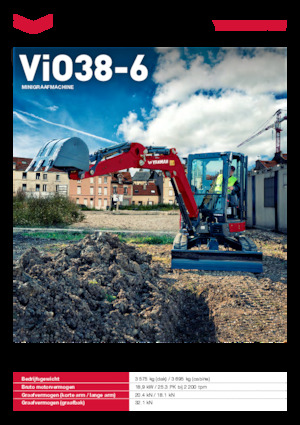 Minikotrók Yanmar ViO38-6 