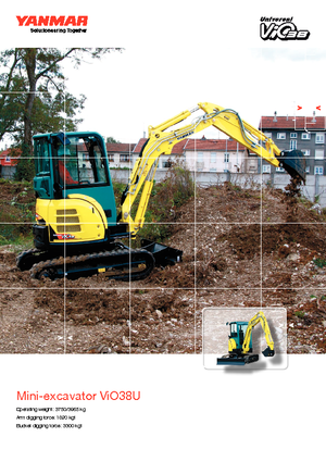 Minikotrók Yanmar VIO 38 U