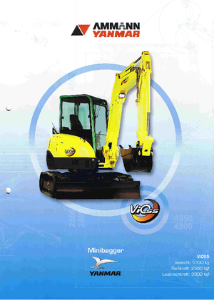Minikotrók Yanmar VIO 55