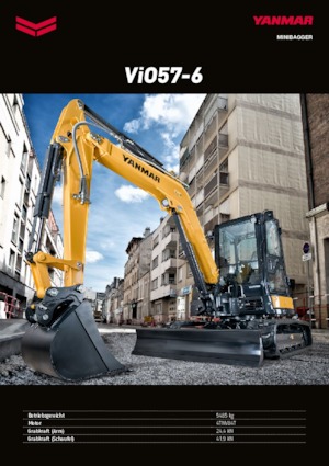 Minikotrók Yanmar VIO 57-6 BCR