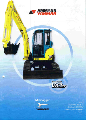 Minikotrók Yanmar VIO 57 U