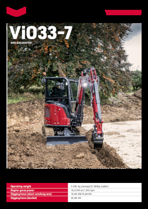 Minikotrók Yanmar ViO33-7