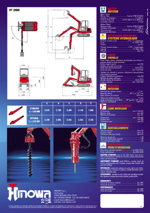 Minikotrók Hinowa VT 2500