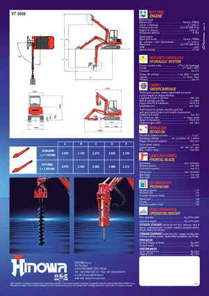 Minikotrók Hinowa VT 3000