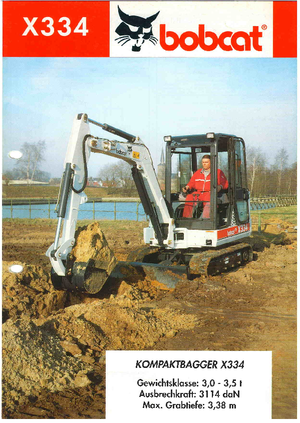 Minikotrók Bobcat X 334