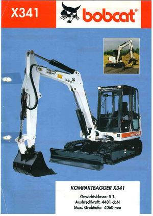 Minikotrók Bobcat X 341