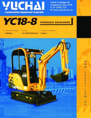 Minikotrók Yuchai YC18-8