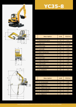 Minikotrók Yuchai YC35-8