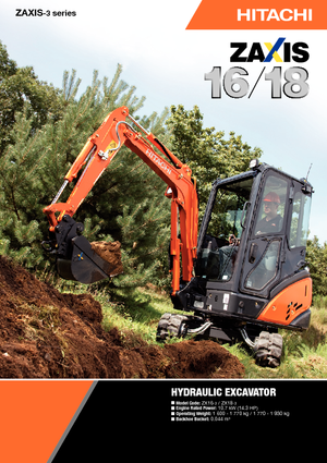 Minikotrók Hitachi ZX 18-3