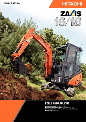 Minikotrók Hitachi ZX 18-3