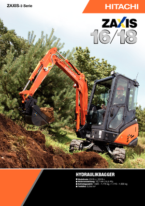 Minikotrók Hitachi ZX 18-3