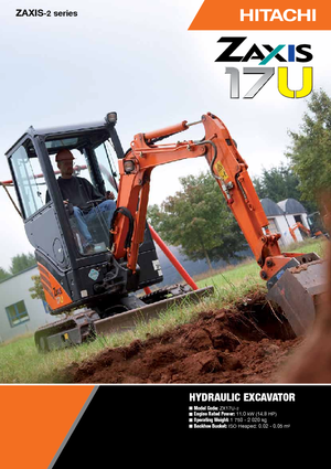 Minikotrók Hitachi ZX 17 U-2