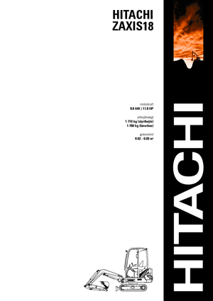 Minikotrók Hitachi ZX 18