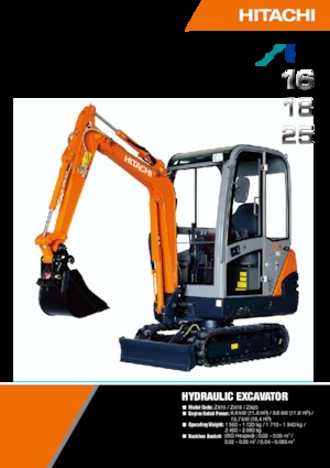 Minikotrók Hitachi ZX 18