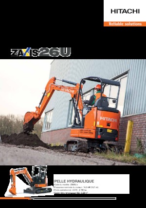 Minikotrók Hitachi ZX26U-5