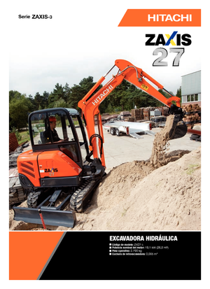 Minikotrók Hitachi ZX 27-3