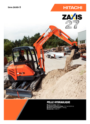 Minikotrók Hitachi ZX 27-3