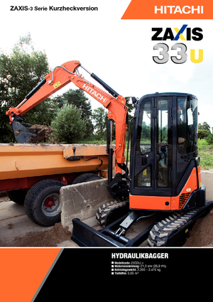 Minikotrók Hitachi ZX 33 U 3