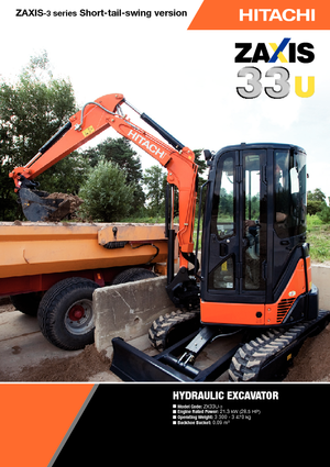 Minikotrók Hitachi ZX 33 U 3