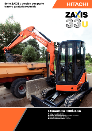 Minikotrók Hitachi ZX 33 U 3