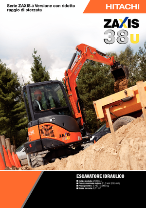 Minikotrók Hitachi ZX 38 U 3