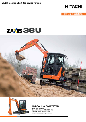 Minikotrók Hitachi ZX38U-5A