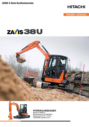 Minikotrók Hitachi ZX38U-5A