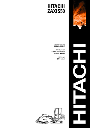 Minikotrók Hitachi ZX 50