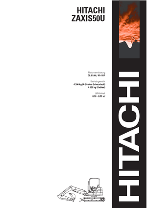Minikotrók Hitachi ZX 50 U