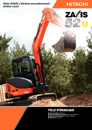 Minikotrók Hitachi ZX 52 U 3